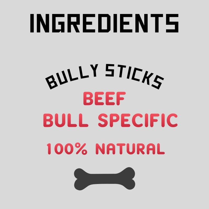 100% Natural 12 Inch Bully Sticks For Dogs 