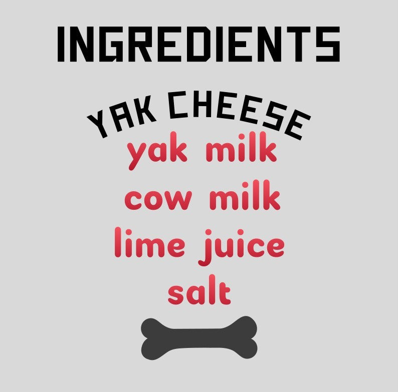 Yak Cheese Chews for Dogs Ingredients image